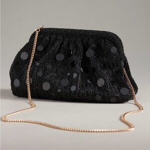 ANTHROPOLOGIE Mirror Beaded Clutch